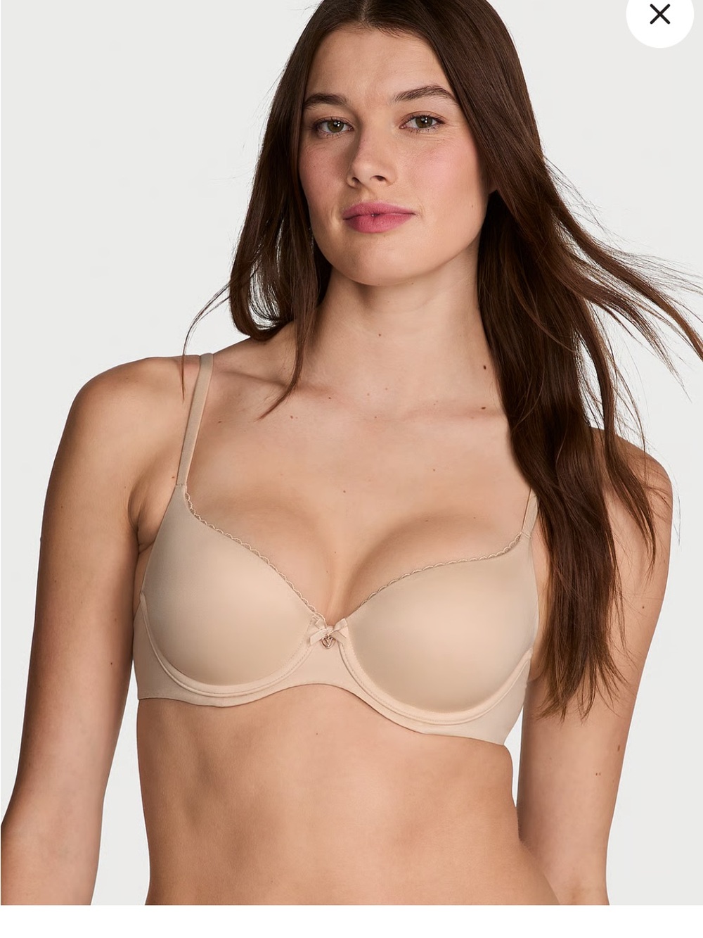Victoria Secret Lightly Lined Smooth Demi Bra Brand New 40C Beige